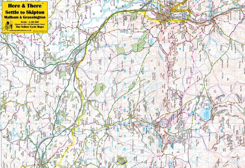 Here and There - Settle to Skipton Cycling Map-1